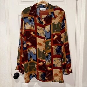 Vintage Floral Button-Up Shirt by Fitting Image